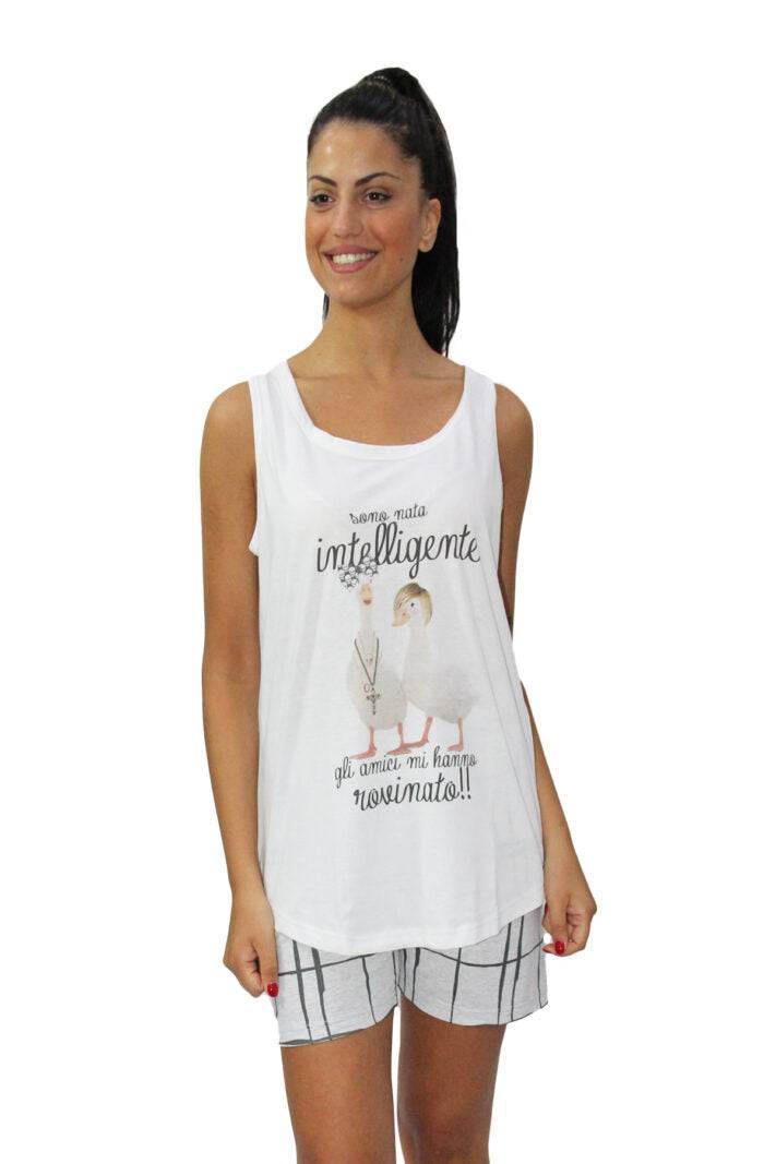 Pigiama corto Donna E1956 Fida - evabiancheria